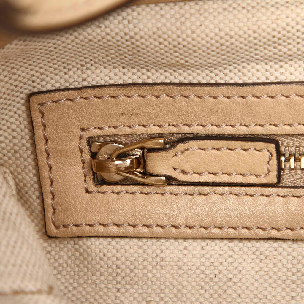Gucci Bamboo Diamante Canvas Shoulder Bag (SHG-15629)
