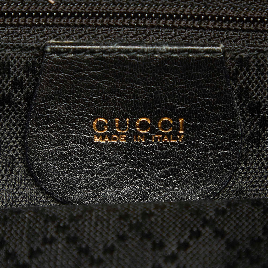 Gucci Bamboo Drawstring Leather Backpack (SHG-22299)