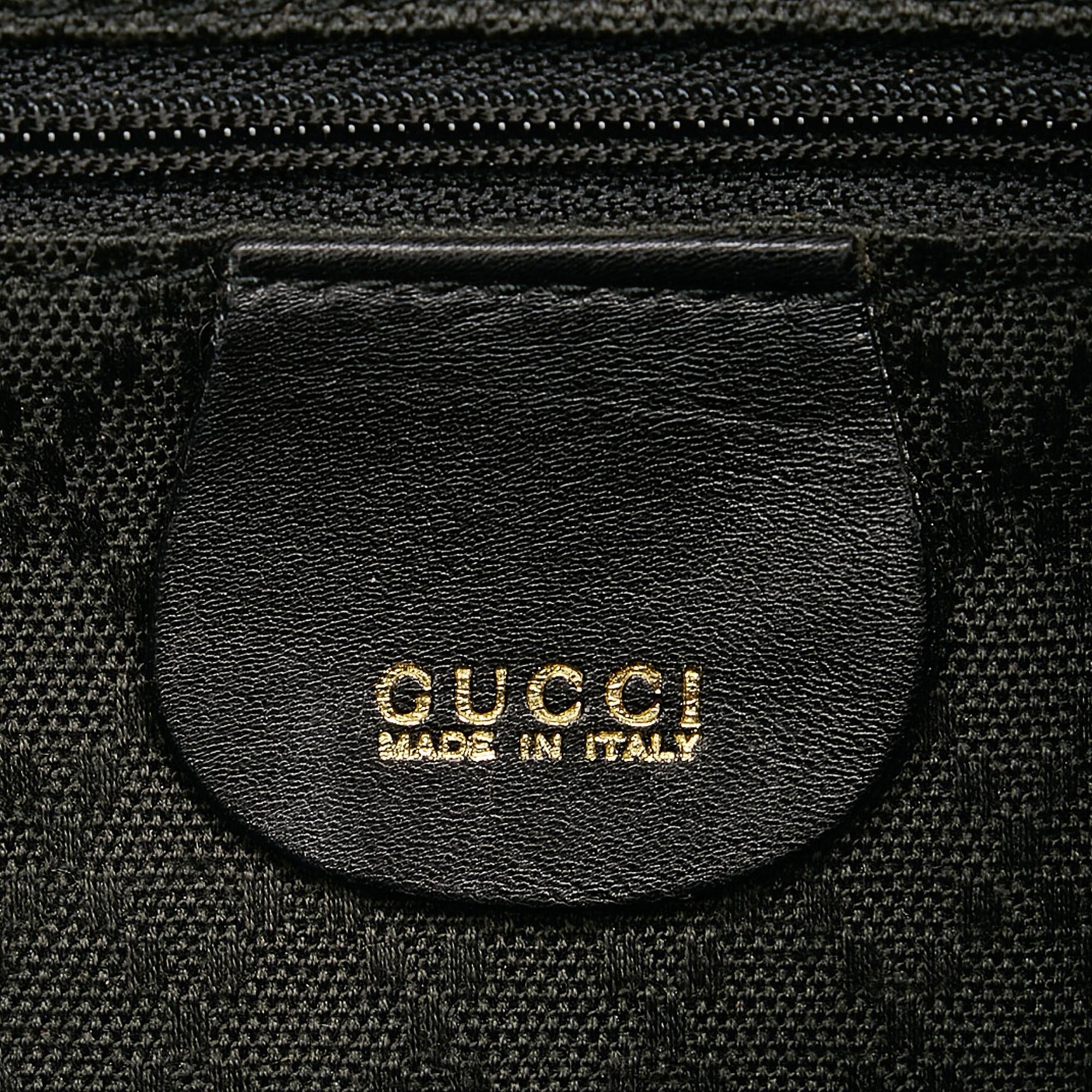 Gucci Bamboo Drawstring Leather Backpack (SHG-29292)