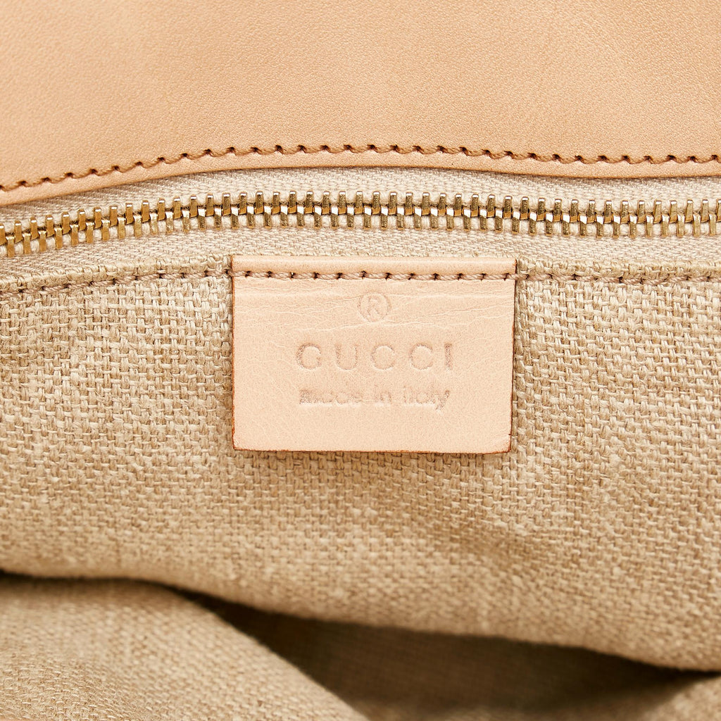 Gucci Bamboo Flora Canvas Handbag (SHG-29764)
