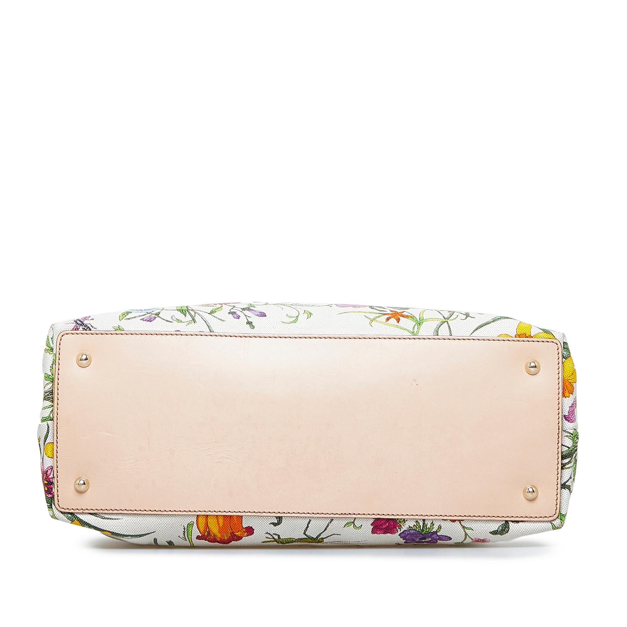 Gucci Bamboo Flora Handbag (SHG-cQcjVH)