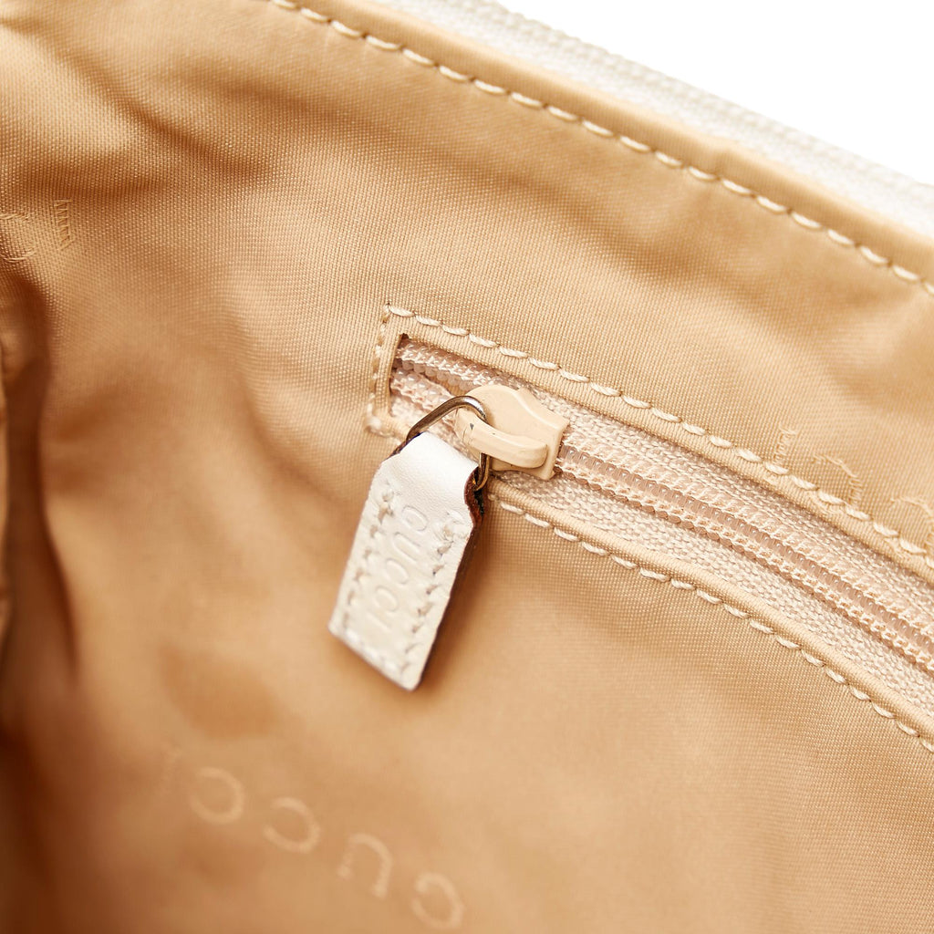 Gucci Bamboo Gucci Canvas Baguette (SHG-29302)