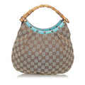 Gucci Bamboo Gucci Canvas Handbag (SHG-29468)