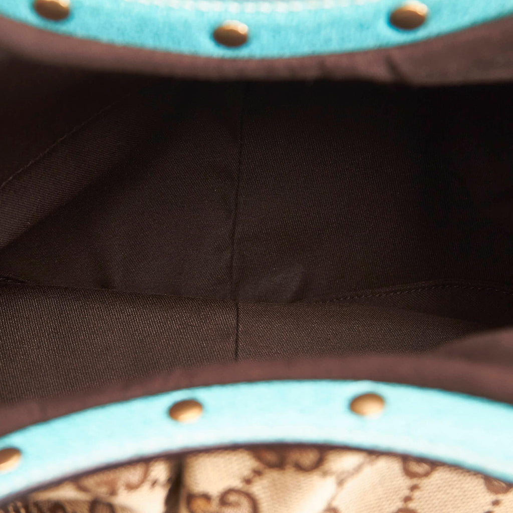 Gucci Bamboo Gucci Canvas Handbag (SHG-30313)