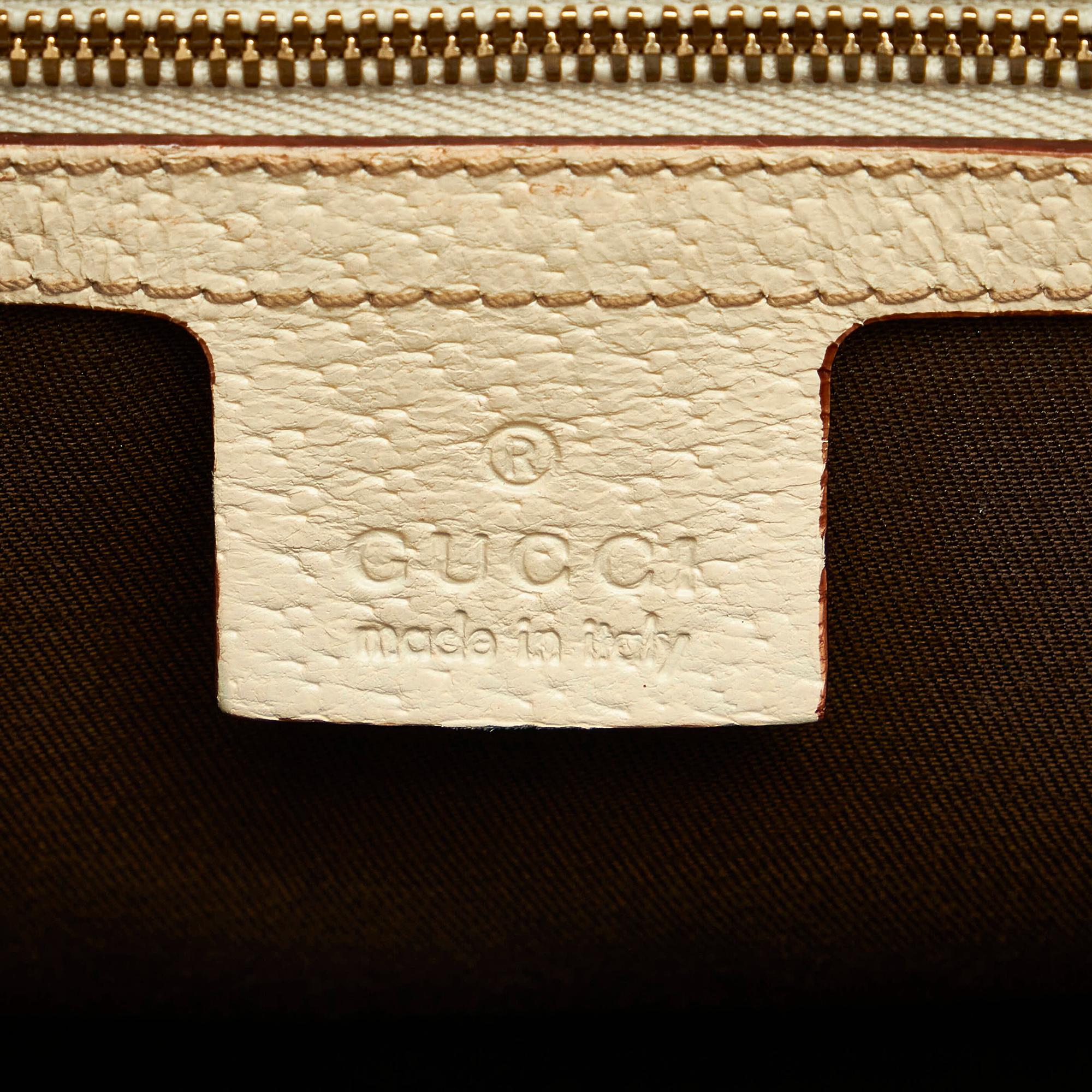 Gucci Bamboo Gucci Canvas Handbag (SHG-32941)