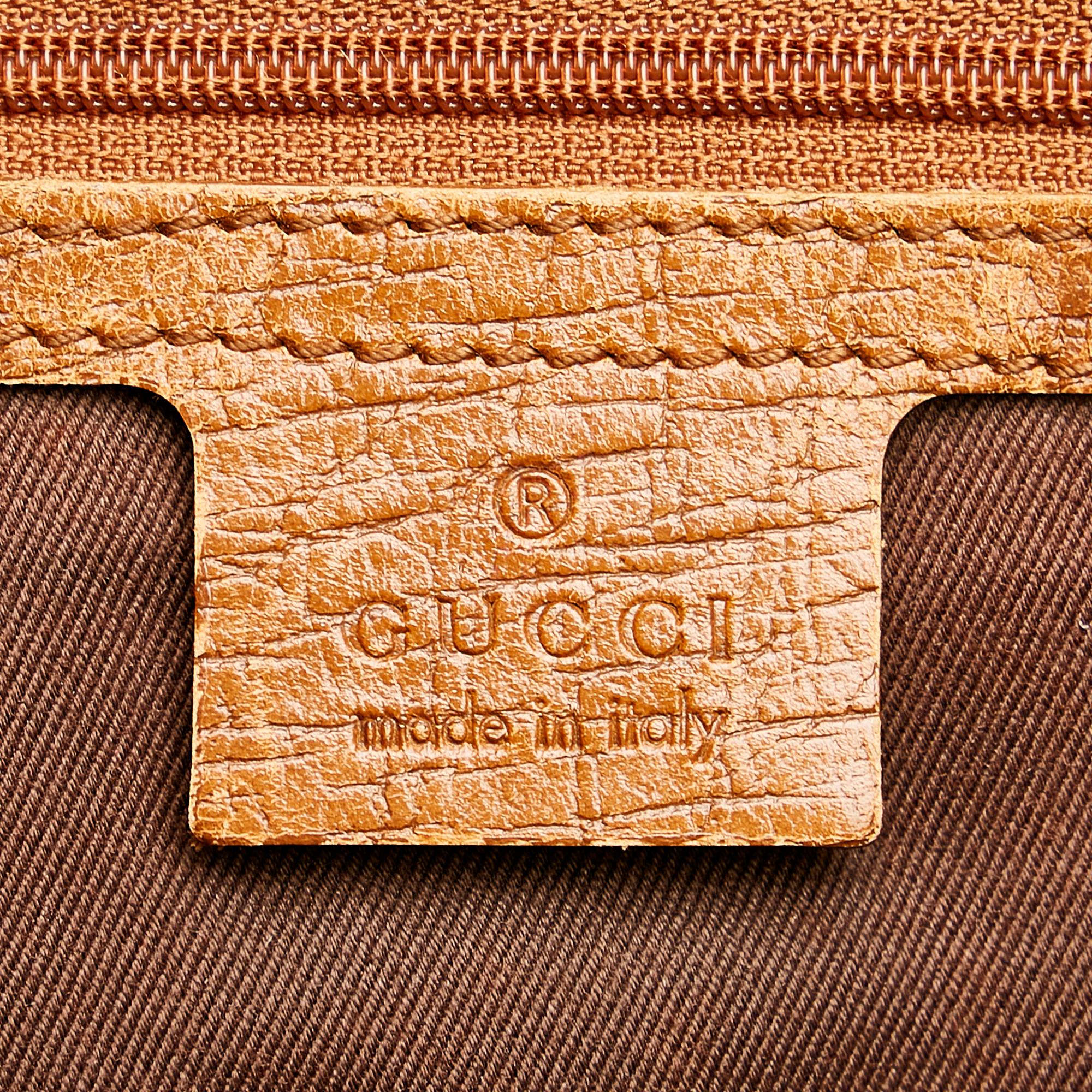 Gucci Bamboo Gucci Canvas Handbag (SHG-33647)