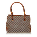 Gucci Bamboo Gucci Canvas Handbag (SHG-33647)