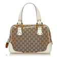 Gucci Bamboo GG Canvas Handbag (SHG-34529)