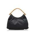 Gucci Bamboo GG Canvas Hobo Bag (SHG-yNeroE)