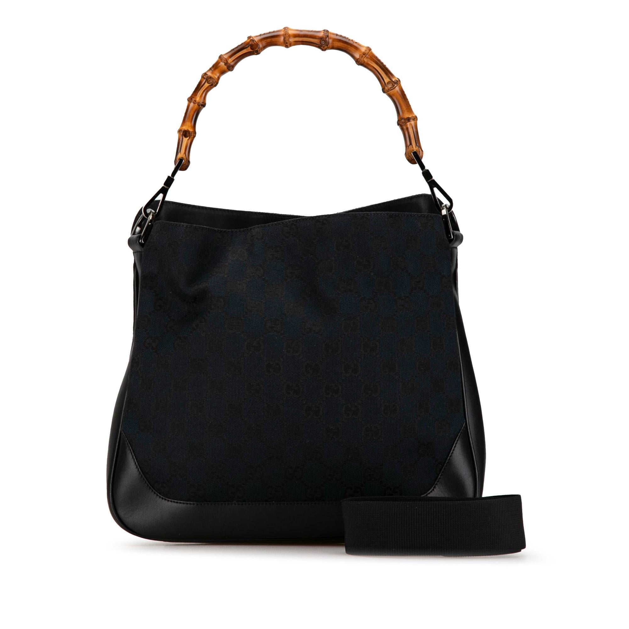 Gucci Bamboo GG Canvas Satchel (SHG-gPmmq9)