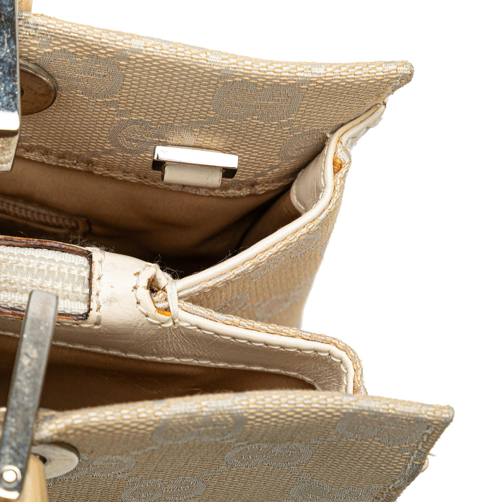 Gucci Bamboo GG Canvas Satchel (SHG-hlGu6W)