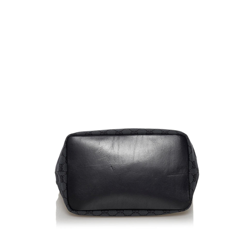 Gucci Bamboo Gucci Canvas Shoulder Bag (SHG-30523)