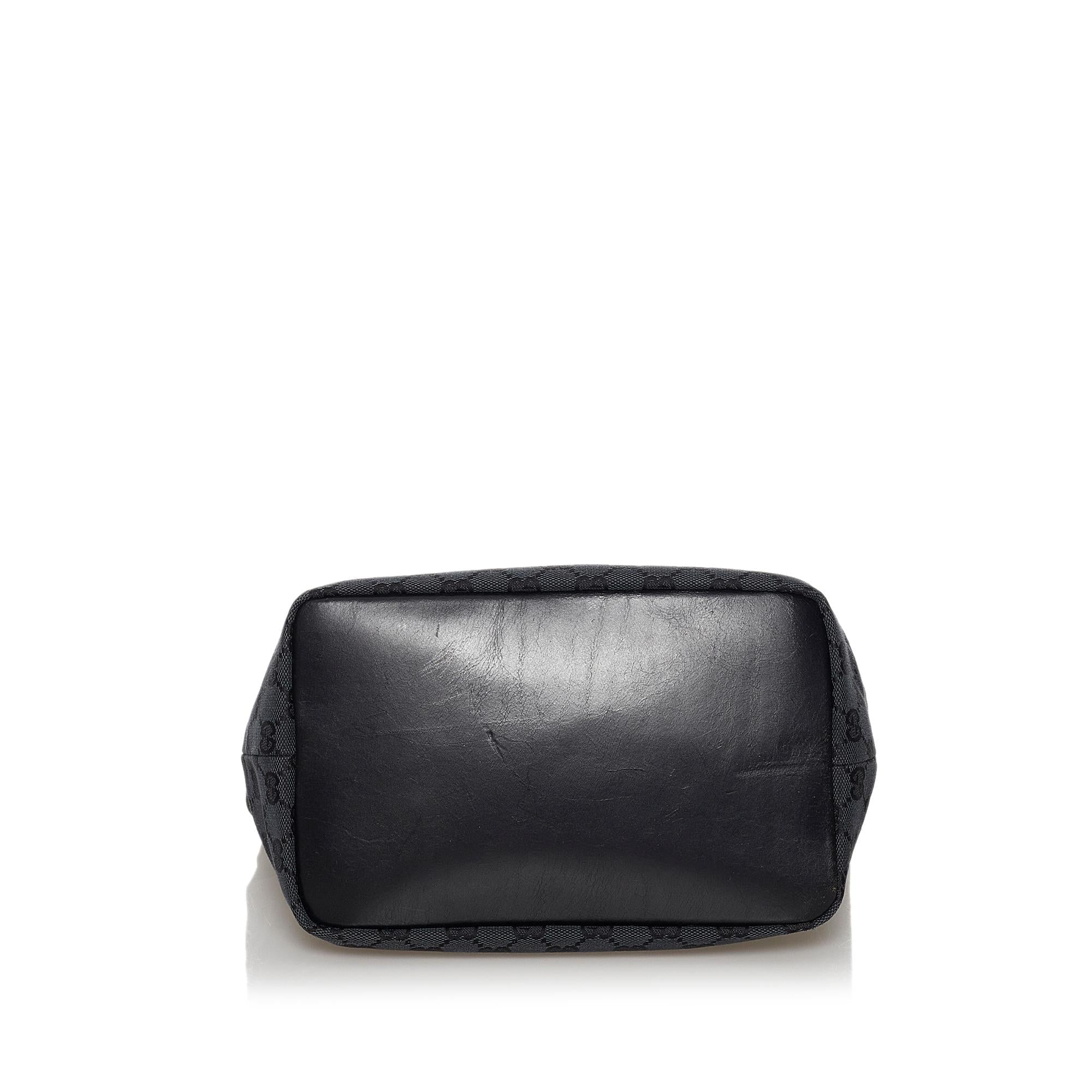 Gucci Bamboo Gucci Canvas Shoulder Bag (SHG-30523)