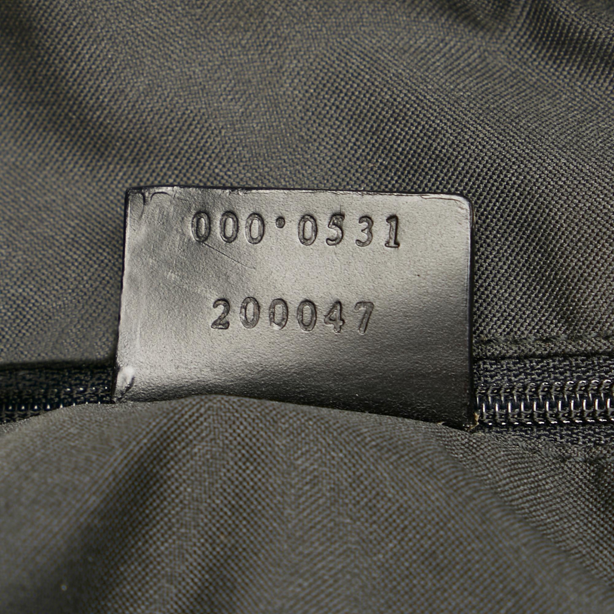Gucci Bamboo Gucci Canvas Shoulder Bag (SHG-30523)