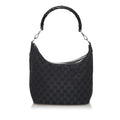 Gucci Bamboo Gucci Canvas Shoulder Bag (SHG-30523)