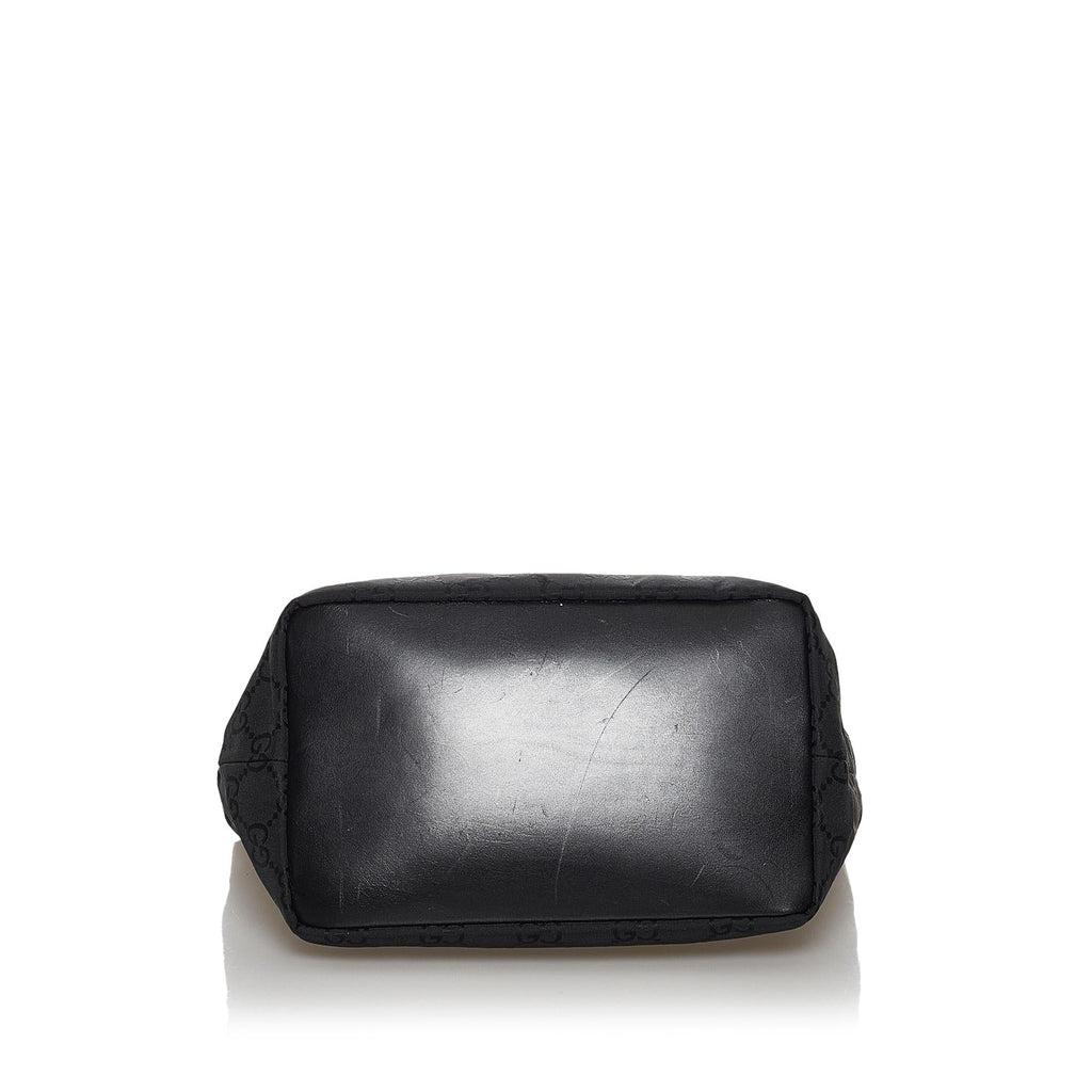 Gucci Bamboo Gucci Canvas Shoulder Bag (SHG-30713)