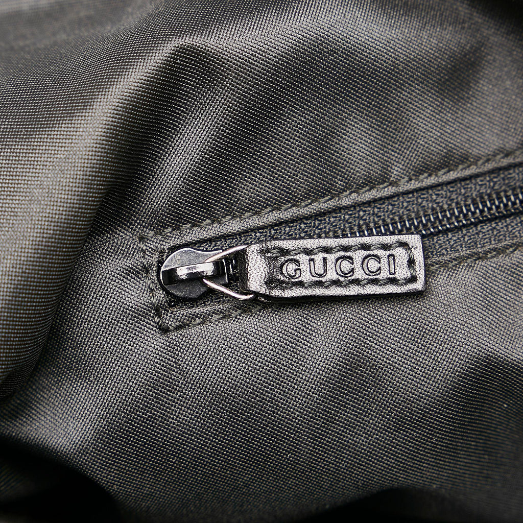 Gucci Bamboo Gucci Canvas Shoulder Bag (SHG-30713)