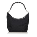 Gucci Bamboo Gucci Canvas Shoulder Bag (SHG-30713)