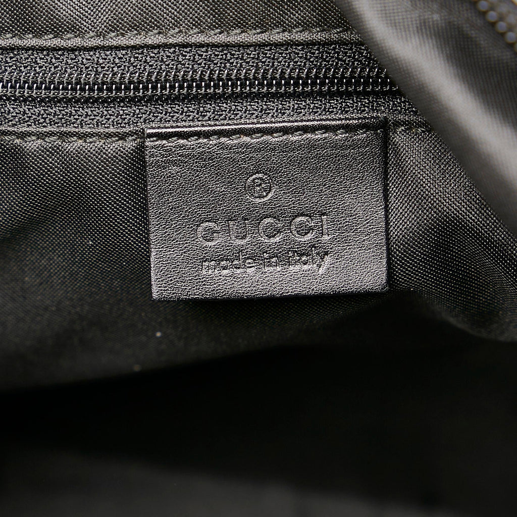 Gucci Bamboo Gucci Canvas Shoulder Bag (SHG-30713)