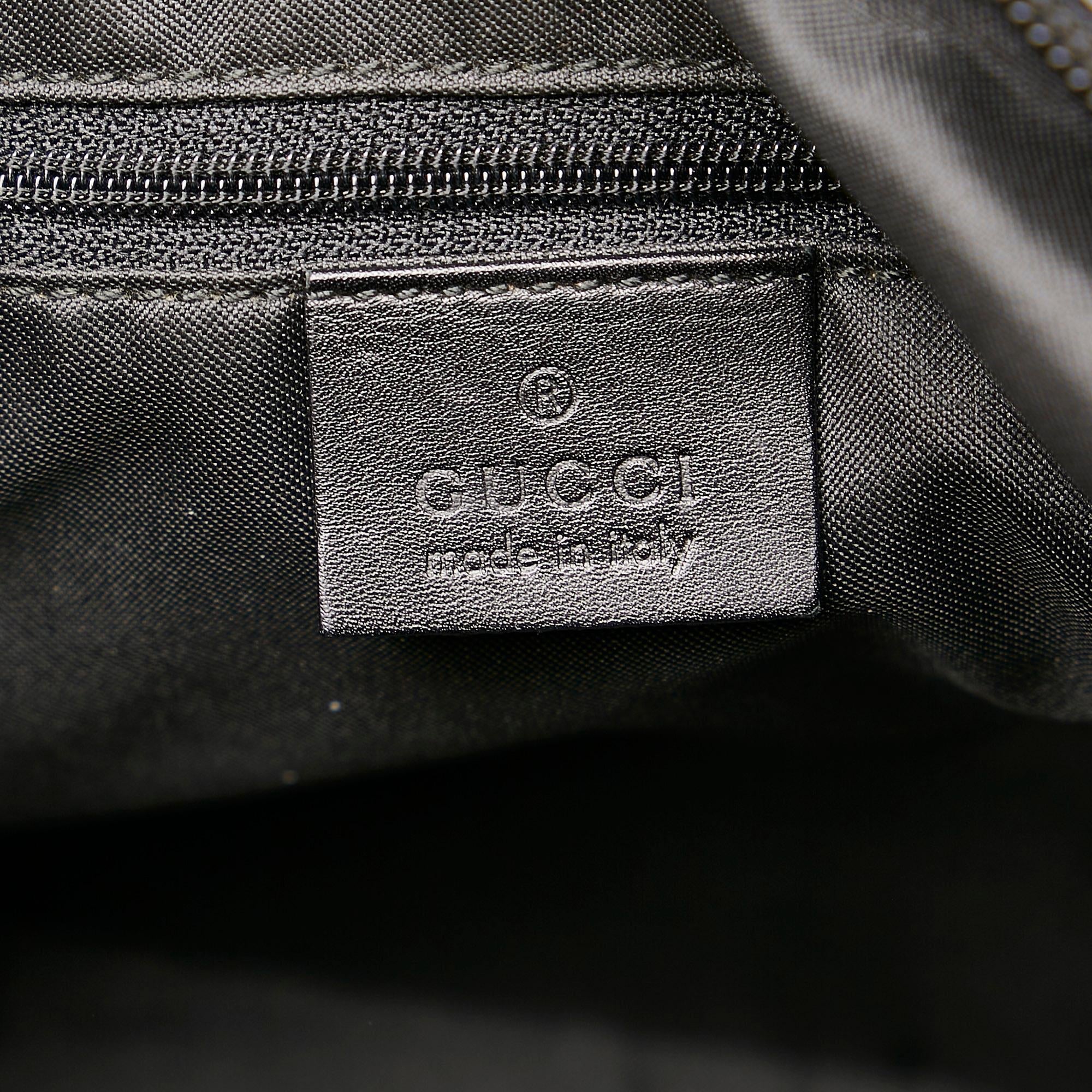 Gucci Bamboo Gucci Canvas Shoulder Bag (SHG-30713)