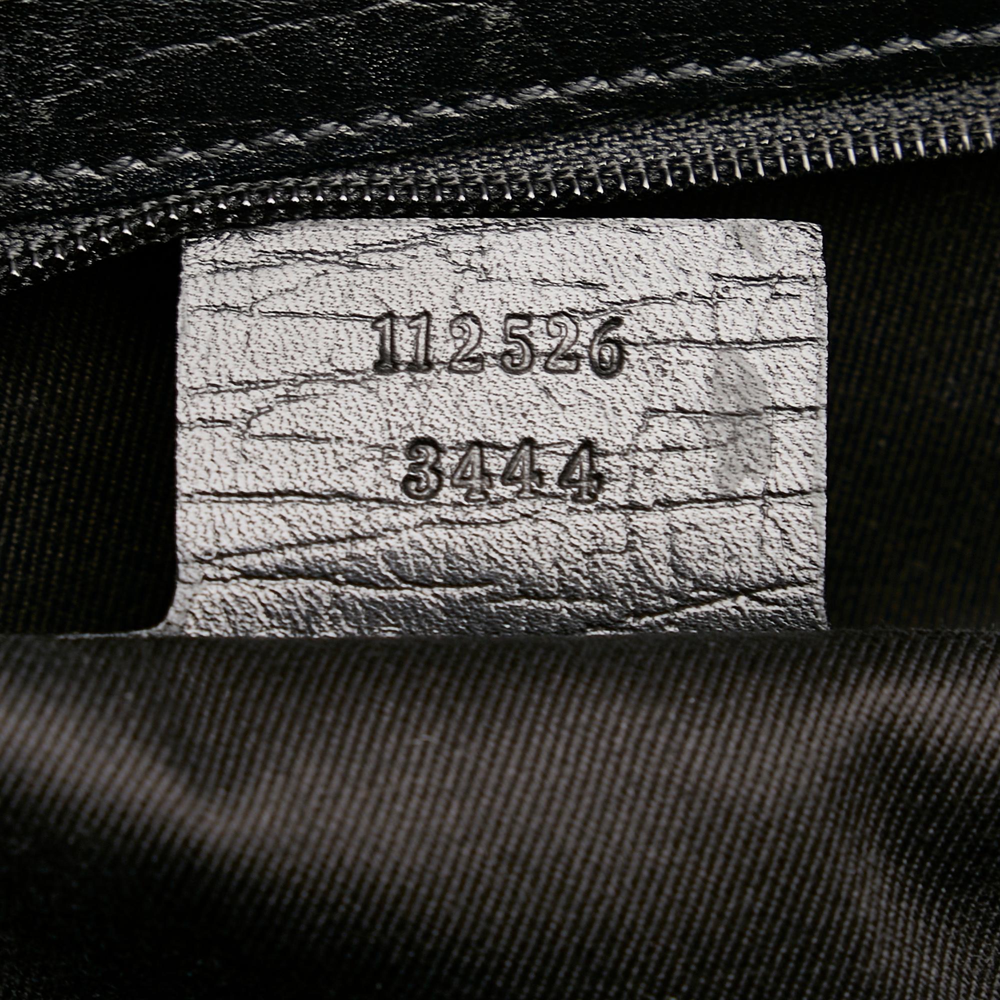 Gucci Bamboo Gucci Canvas Shoulder Bag (SHG-33007)