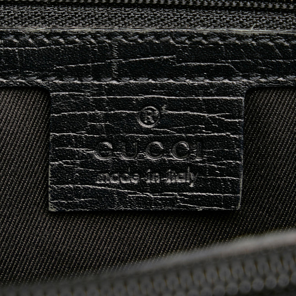 Gucci Bamboo Gucci Canvas Shoulder Bag (SHG-33007)