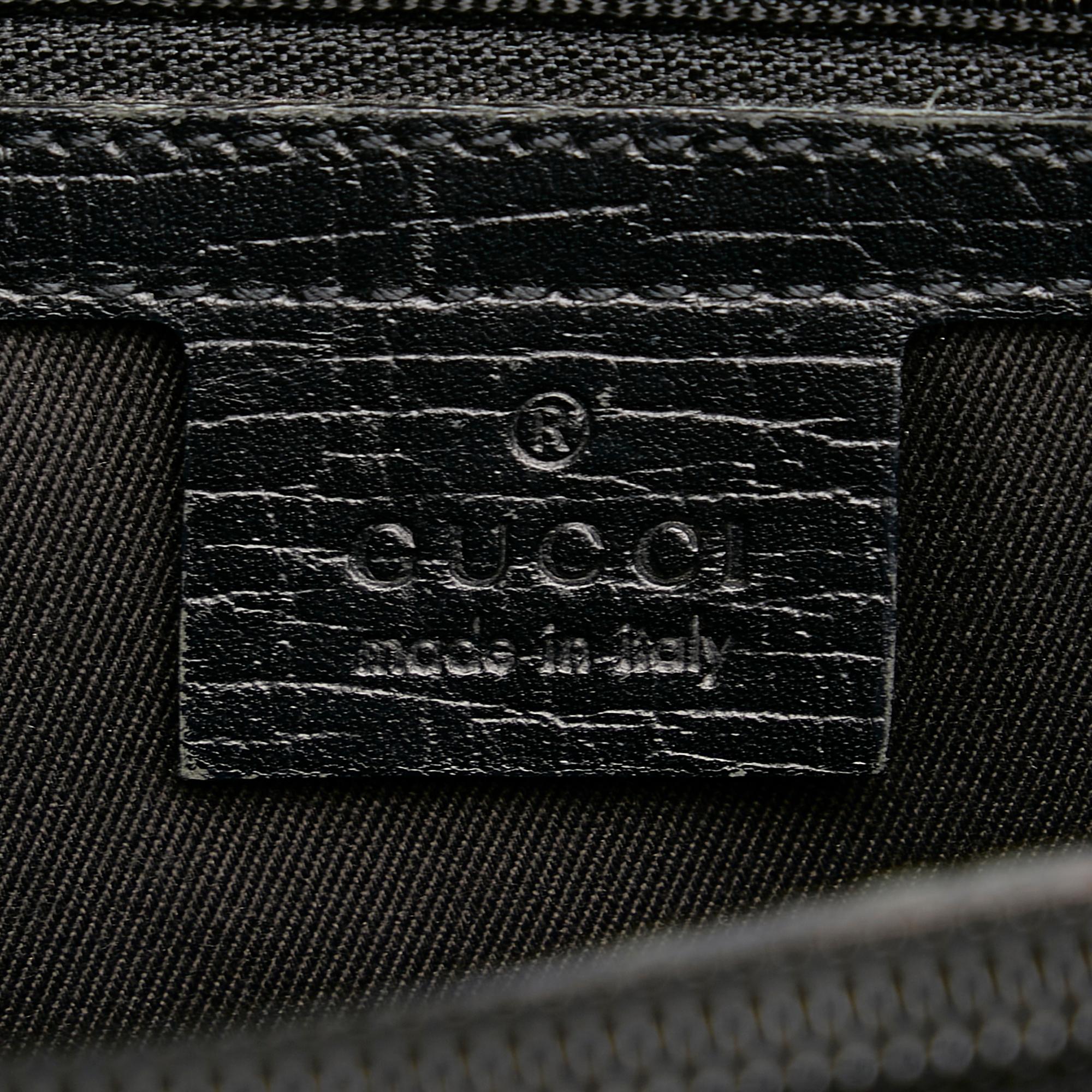 Gucci Bamboo Gucci Canvas Shoulder Bag (SHG-33007)