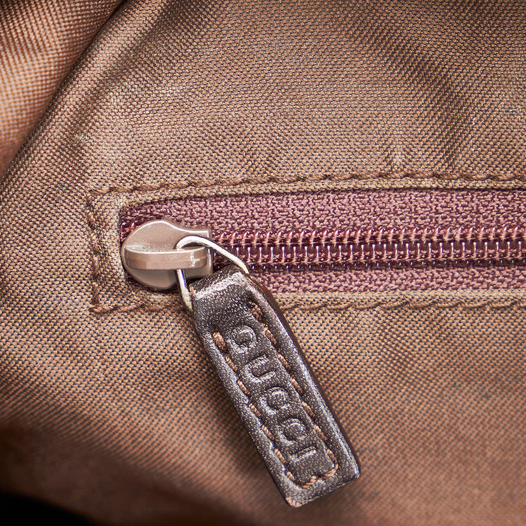 Gucci Bamboo GG Canvas Shoulder Bag (SHG-ejITql)