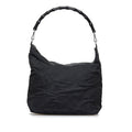 Gucci Bamboo GG Nylon Shoulder Bag (SHG-reGuen)