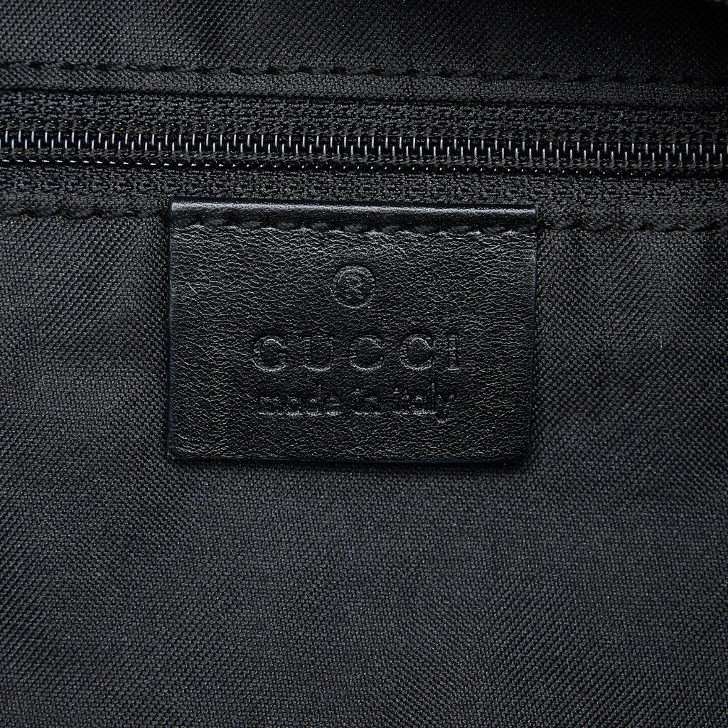 Gucci Bamboo GG Nylon Shoulder Bag (SHG-reGuen)