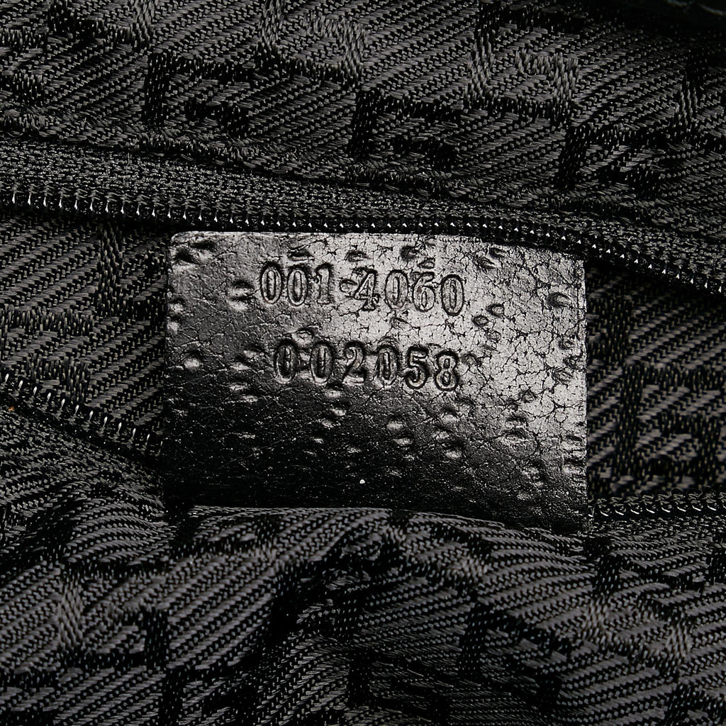 Gucci Bamboo Jackie Canvas Shoulder Bag (SHG-32753)