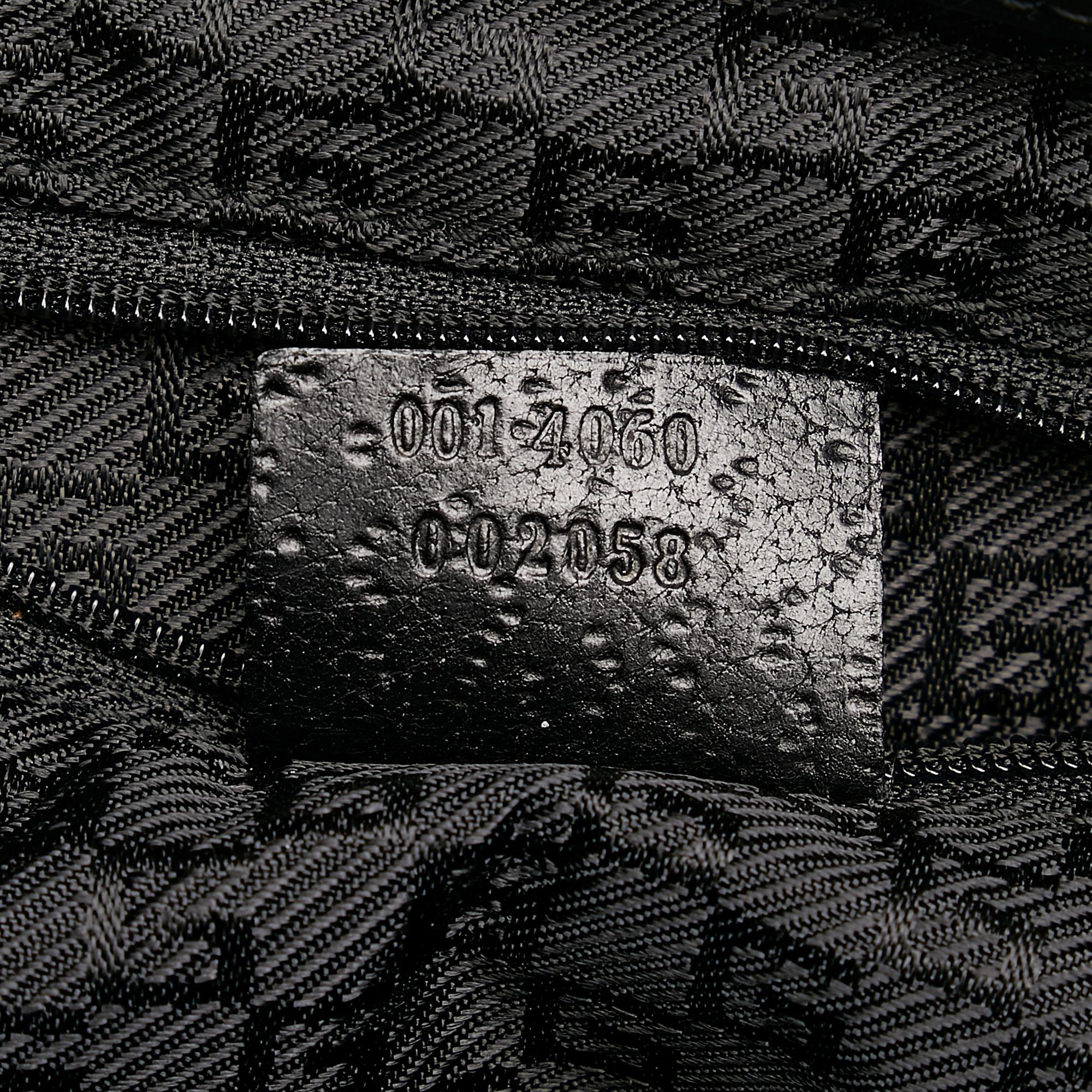Gucci Bamboo Jackie Canvas Shoulder Bag (SHG-32753)