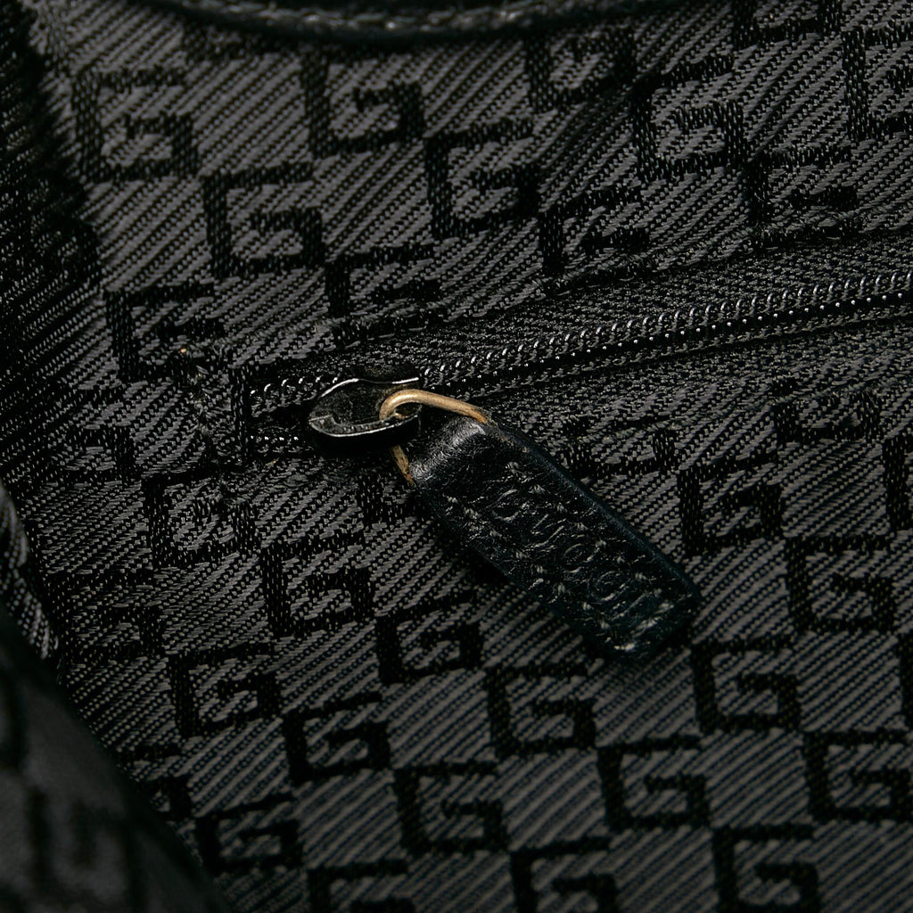 Gucci Bamboo Jackie Canvas Shoulder Bag (SHG-32753)