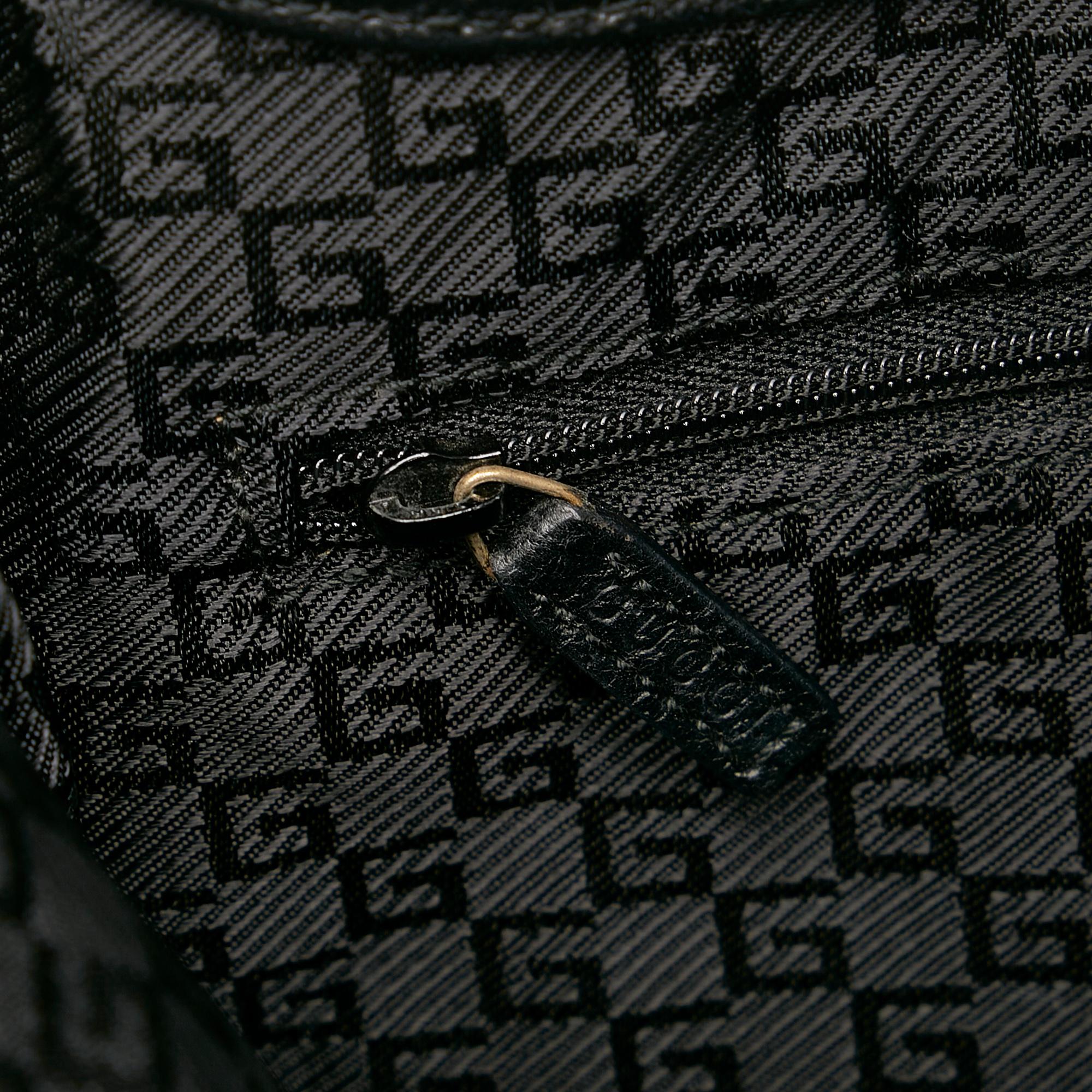 Gucci Bamboo Jackie Canvas Shoulder Bag (SHG-32753)