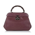 Gucci Bamboo Lady Lock Leather Handbag (SHG-OZa9ZR)