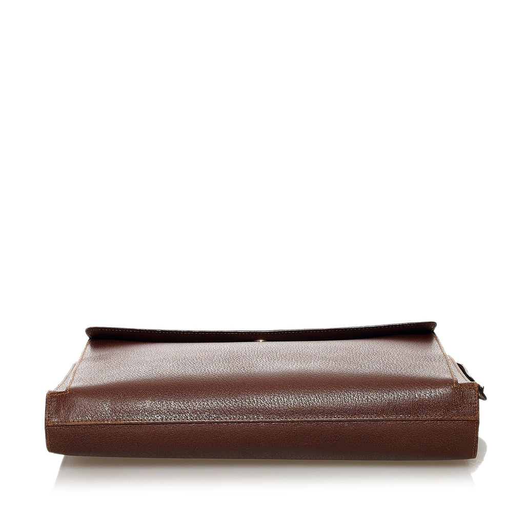 Gucci Bamboo Leather Briefcase (SHG-32849)