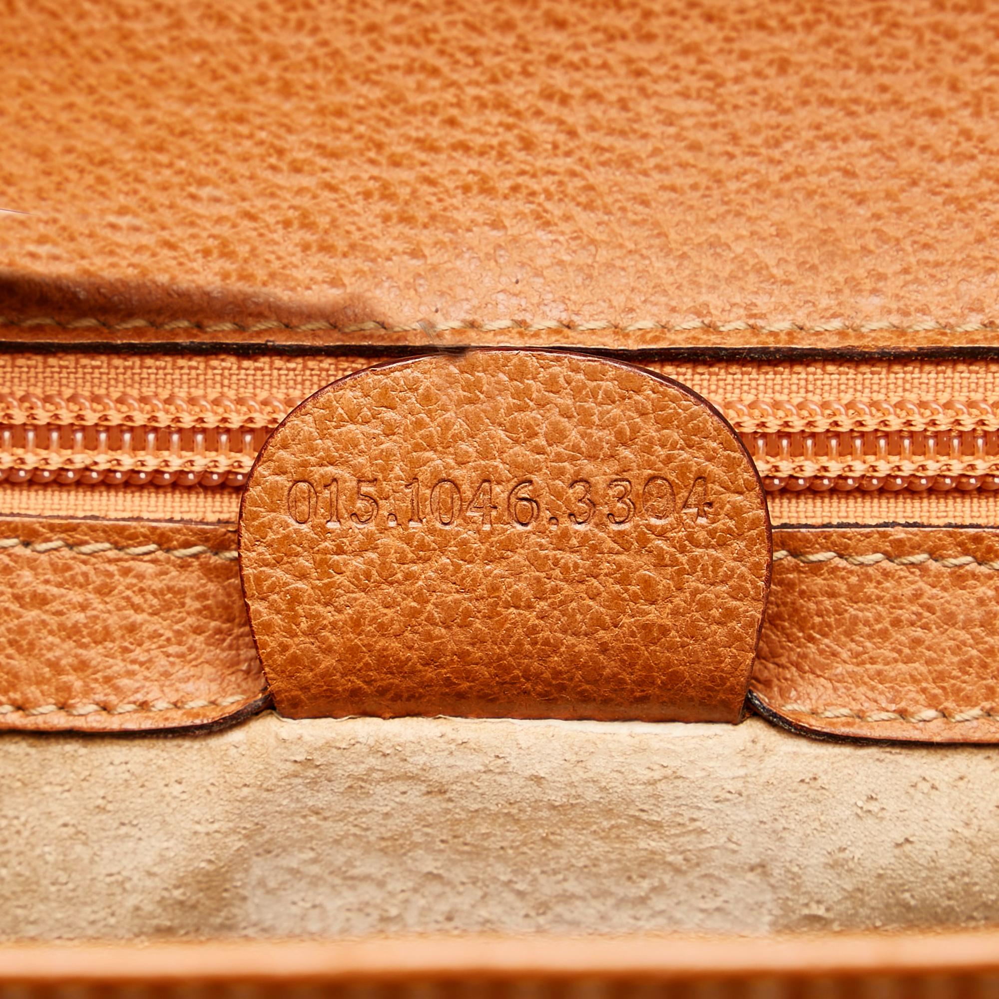 Gucci Bamboo Leather Business Bag (SHG-35046)