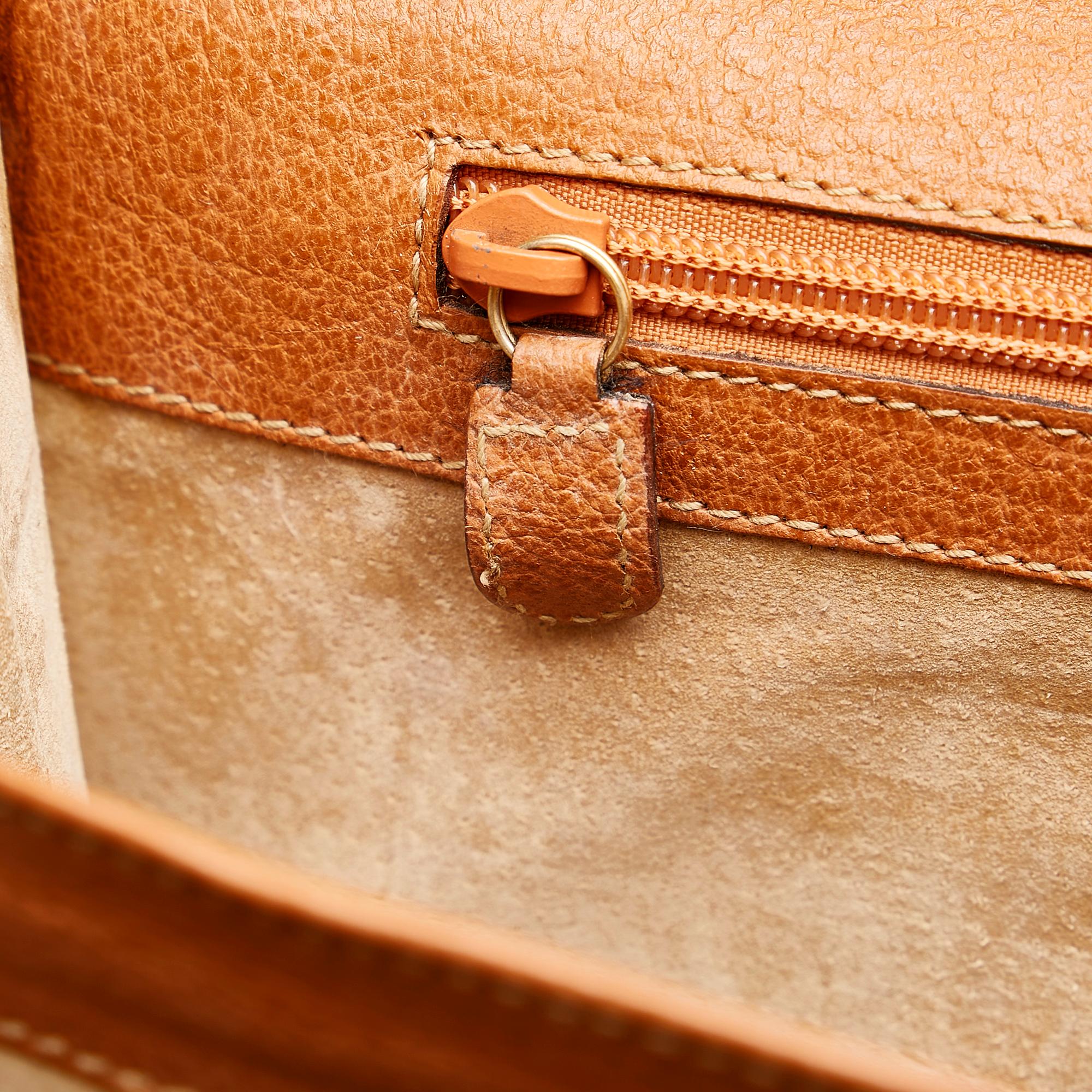 Gucci Bamboo Leather Business Bag (SHG-35046)
