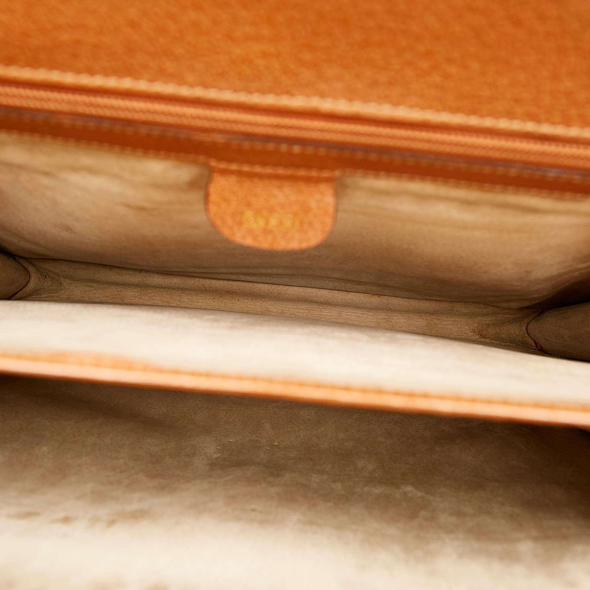 Gucci Bamboo Leather Business Bag (SHG-35046)