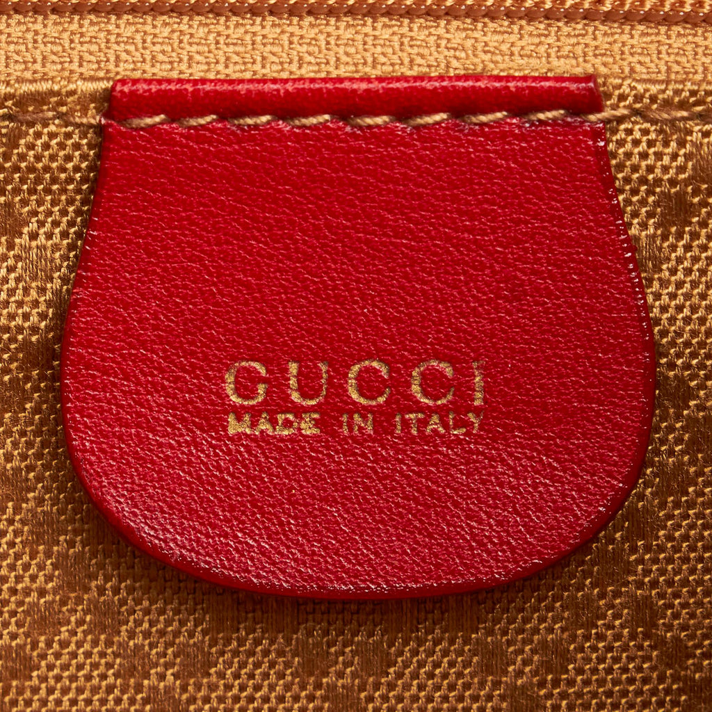 Gucci Bamboo Leather Drawstring Backpack (SHG-32864)