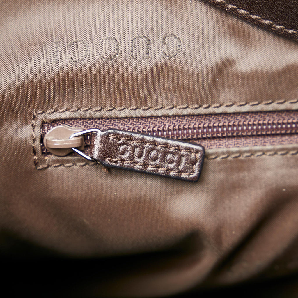 Gucci Bamboo Leather Shoulder Bag (SHG-28393)