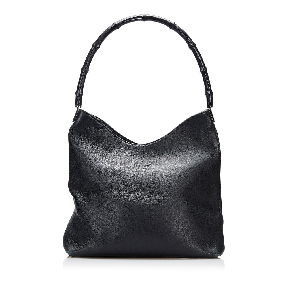 Gucci Bamboo Leather Shoulder Bag (SHG-V5HURz)