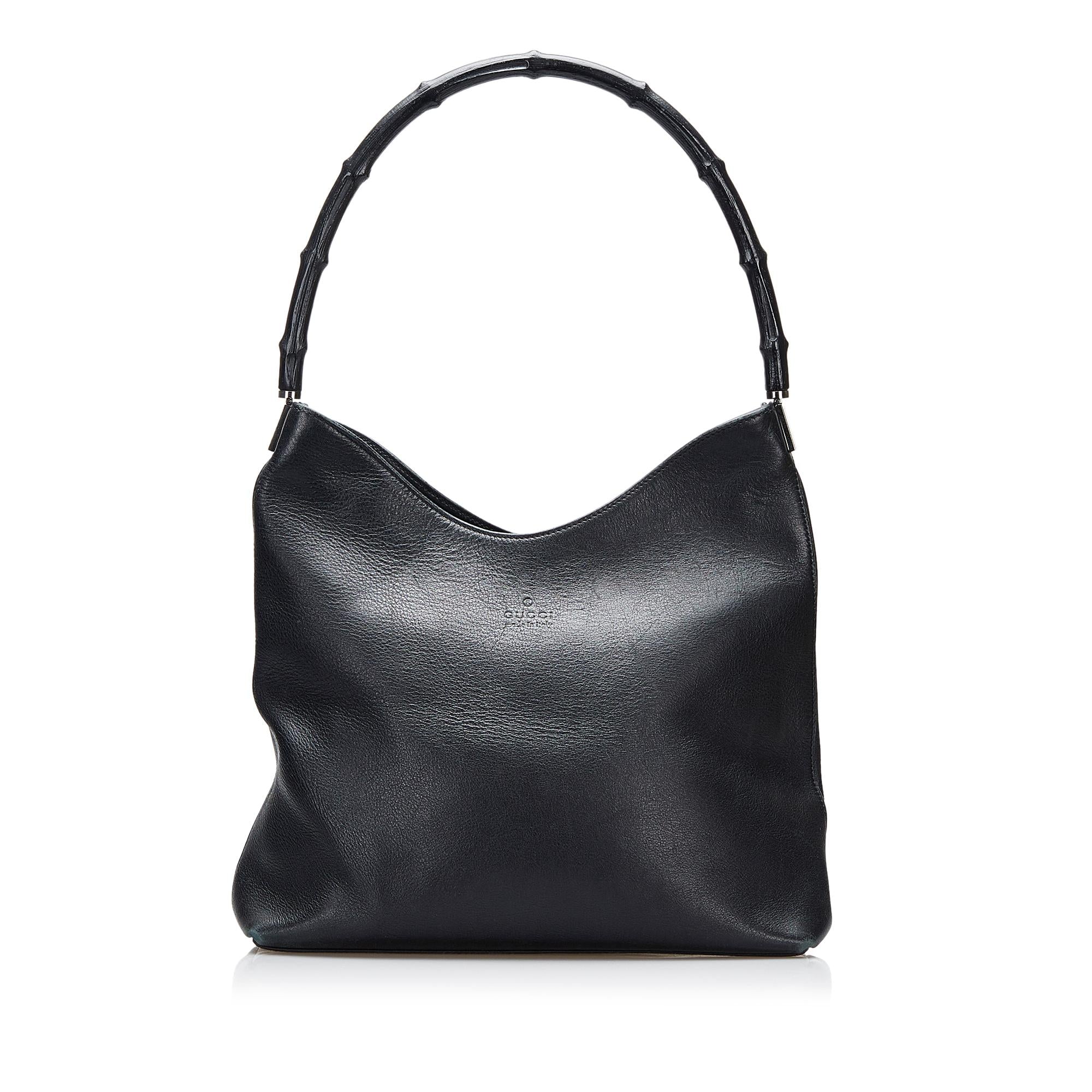 Gucci Bamboo Leather Shoulder Bag (SHG-V5HURz)
