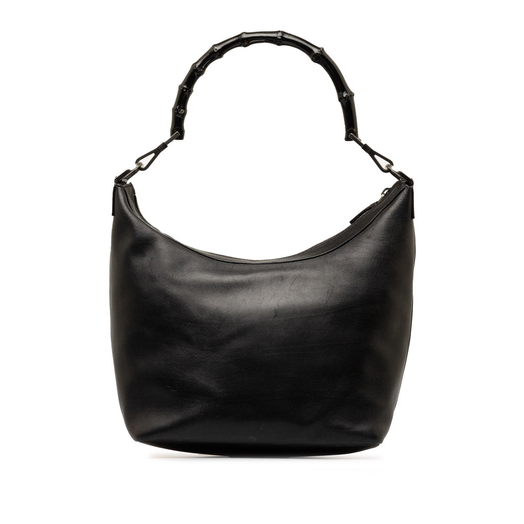Gucci Bamboo Leather Shoulder Bag (SHG-h3pFCT)