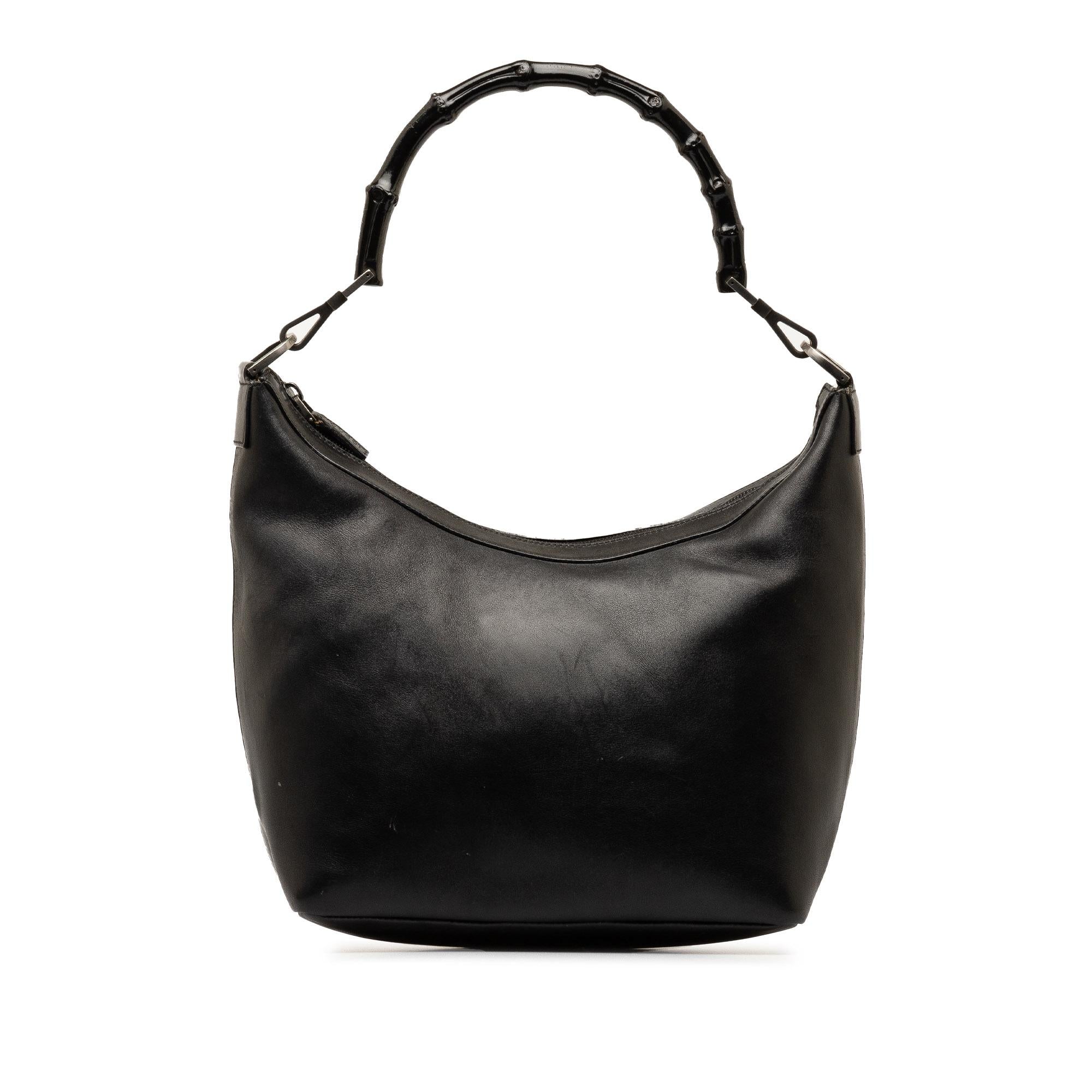 Gucci Bamboo Leather Shoulder Bag (SHG-h3pFCT)