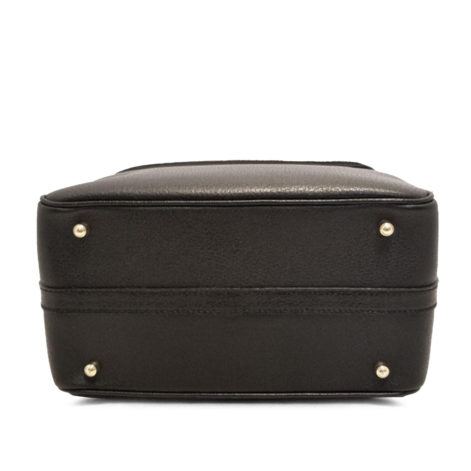 Gucci Bamboo Leather Vanity Bag (SHG-pwS0uj)
