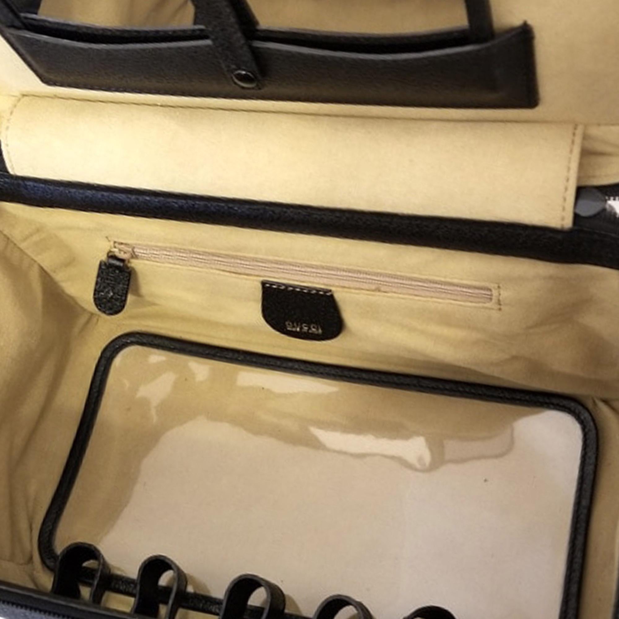 Gucci Bamboo Leather Vanity Bag (SHG-pwS0uj)