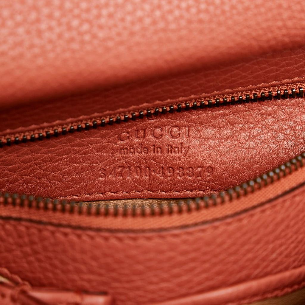 Gucci Bamboo Nouveau Fringe Leather Crossbody Bag (SHG-29693)