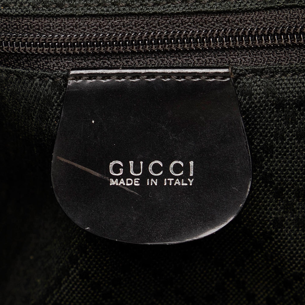 Gucci Bamboo Nylon Satchel (SHG-28477)