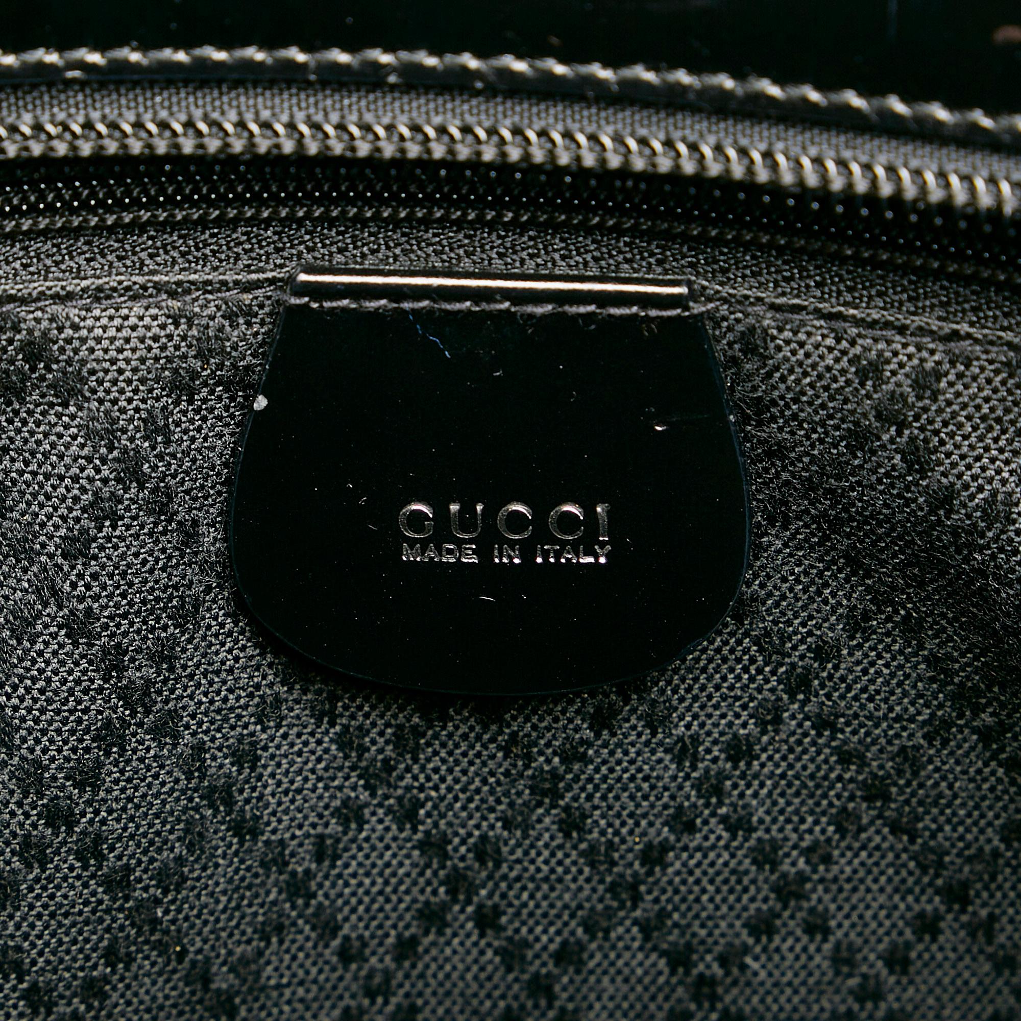 Gucci Bamboo Nylon Satchel (SHG-31009)